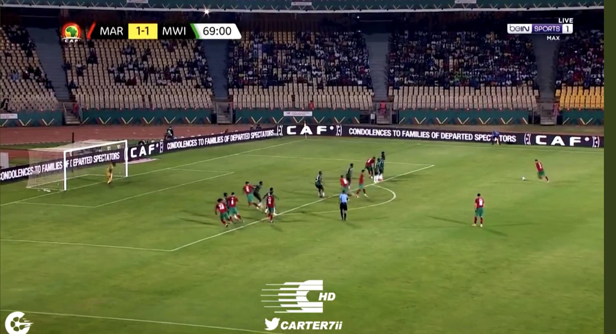 VIDÉO : Le coup franc INCROYABLE d’hakimi avec le Maroc !