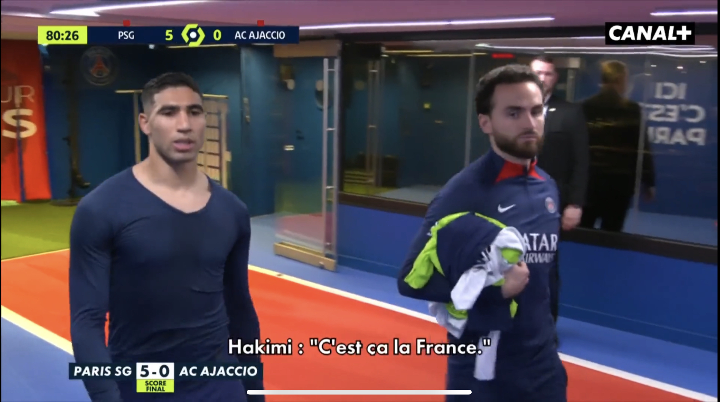 VIDEO : Hakimi après son rouge : « C’est ça la France ! »