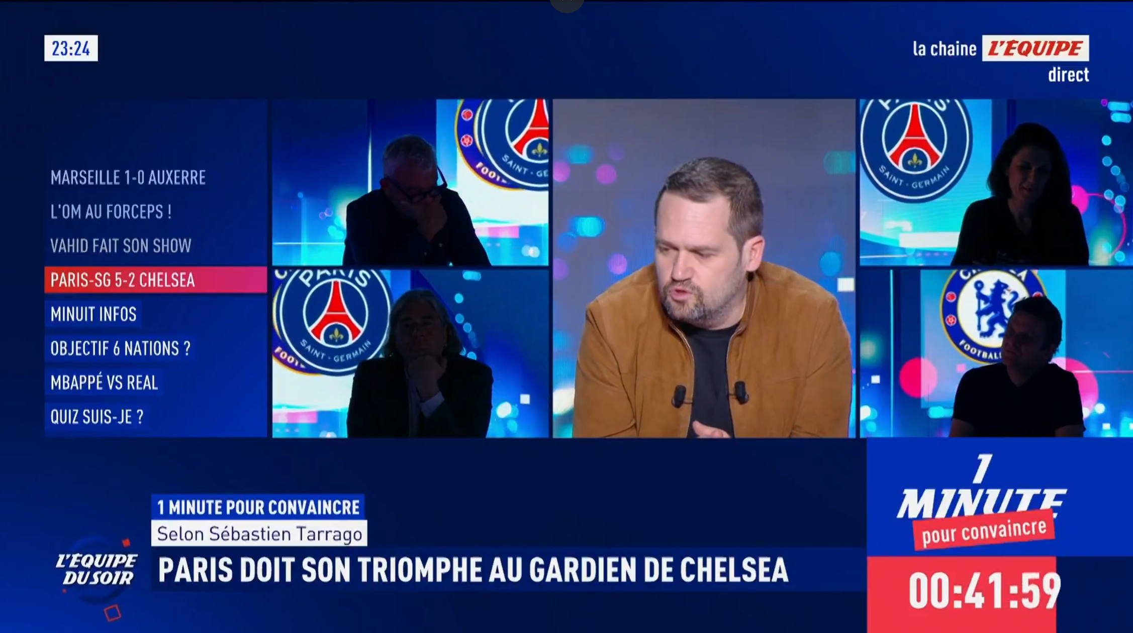 Sebastien Tarrago (L&rsquo;Equipe), dézingue la victoire Parisienne face a Chelsea !