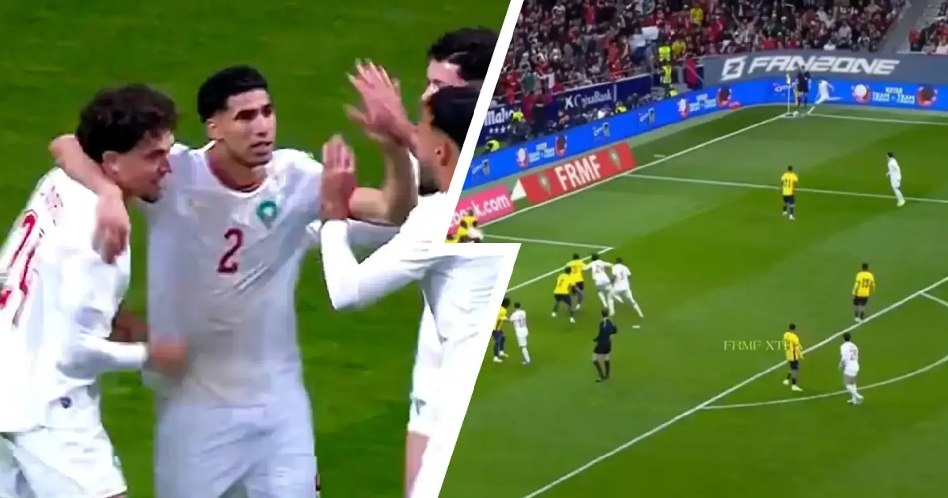 VIDEO Achraf Hakimi voit double : le latéral parisien porte le Maroc face au Paraguay !
