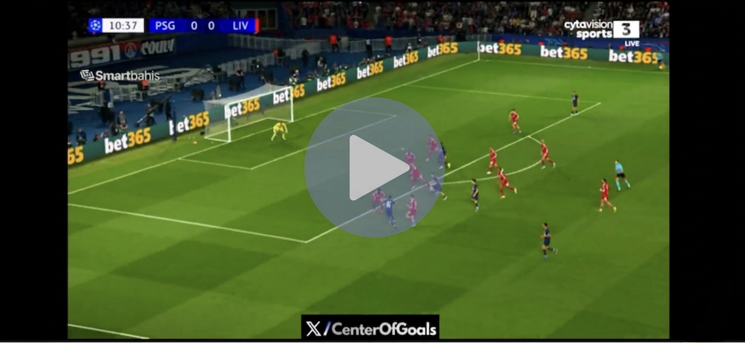 Vidéo : Désiré Doué fait exploser le Parc et ouvre le score face à Liverpool !