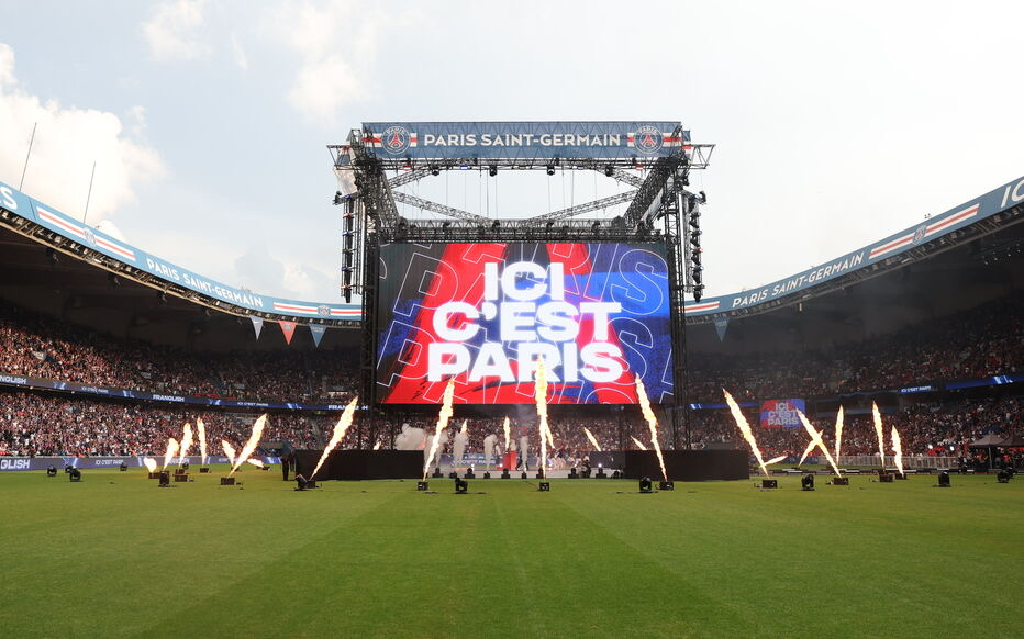 Football, Ligue des Champions Uefa, finale. Paris, Parc des Princes le 31 mai 2025. Paris SG - Inter Milan. La finale de la Ligue des Champions PSG - Inter diffusée sur écran géant au Parc des Princes. Photo Le Parisien / Arnaud Journois