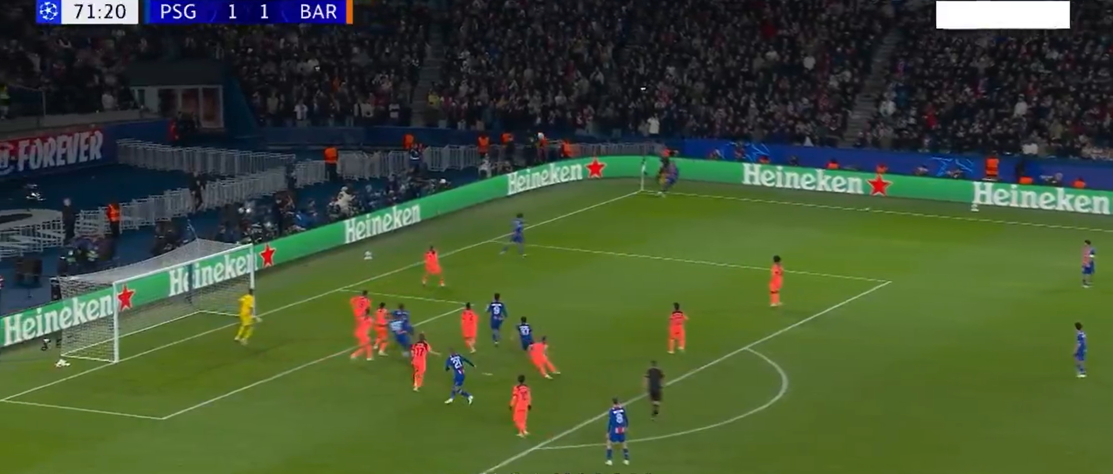 VIDEO PSG 2-1 FC Barcelone : But de Lucas Hernandez !