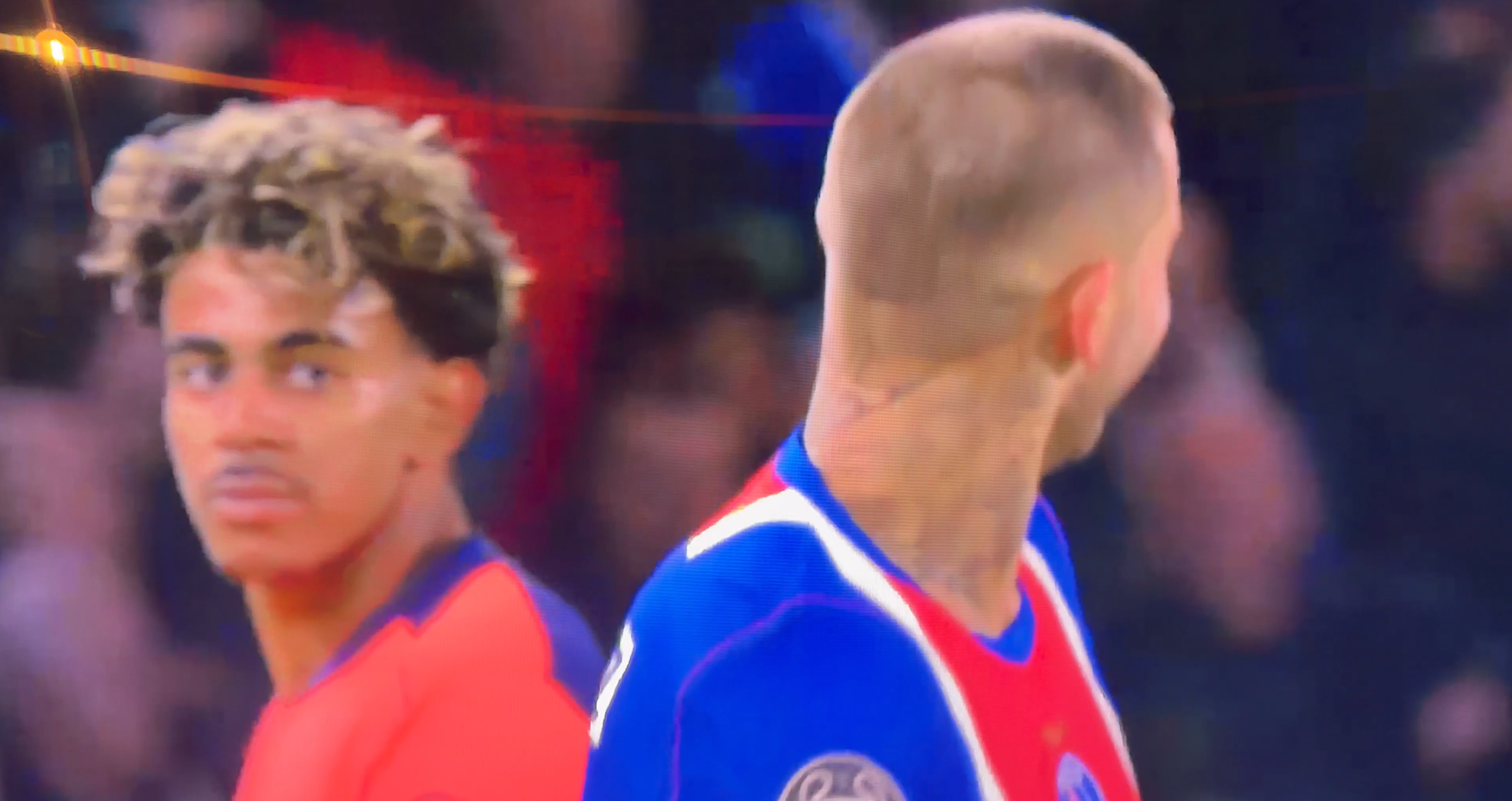 VIDEO : Le chambrage de Lucas Hernandez à Lamine Yamal après son but !